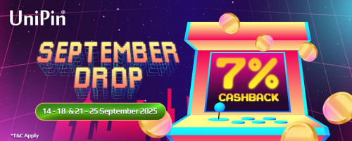 🍂 September Drop Sudah Hadir – Klaim Cashback 7%! 🍂